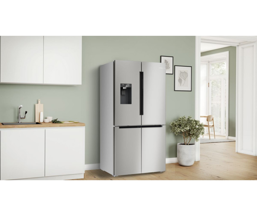 Bosch KFD96APEA vrijstaande side-by-side koelkast - roestvrijstaal