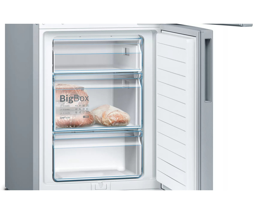 Bosch KGV33VLEA vrijstaande koelkast rvs-look
