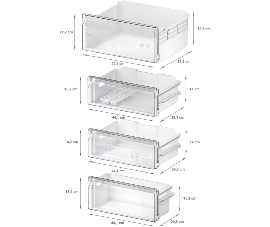 Bosch KIN96NSE0 inbouw koelkast - nis 194 cm.