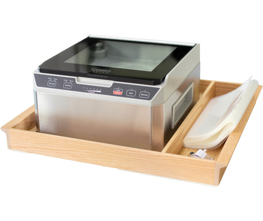 CASO VacuChef 40 & Hettich Profi Pl inbouw ladeinleg met vacumeersealer