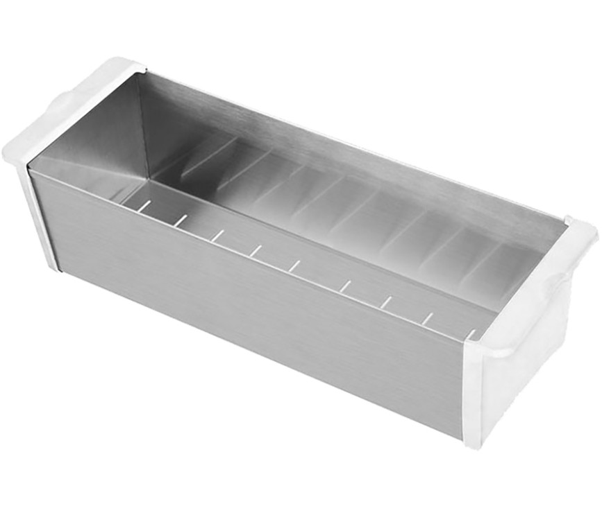 Caressi CACS1D46W rvs/wit restenbakje