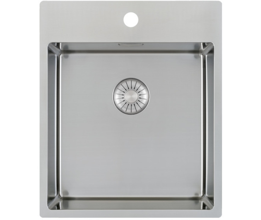 Caressi CAPP40KR10 vlak inbouw / onderbouw spoelbak met kraangat