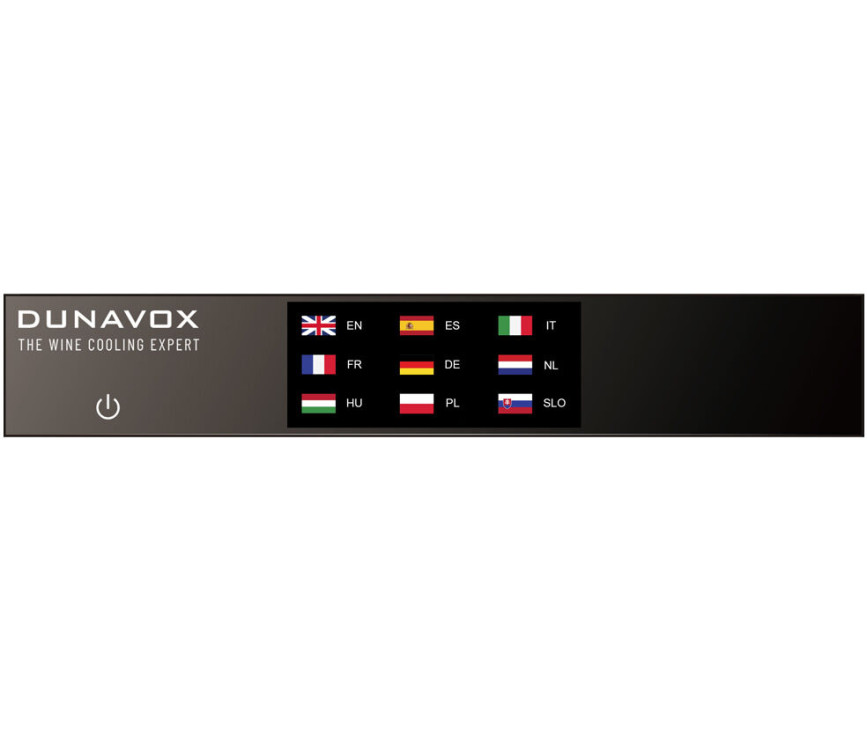 Dunavox DVP-44.120DB inbouw wijnkoelkast - zwart