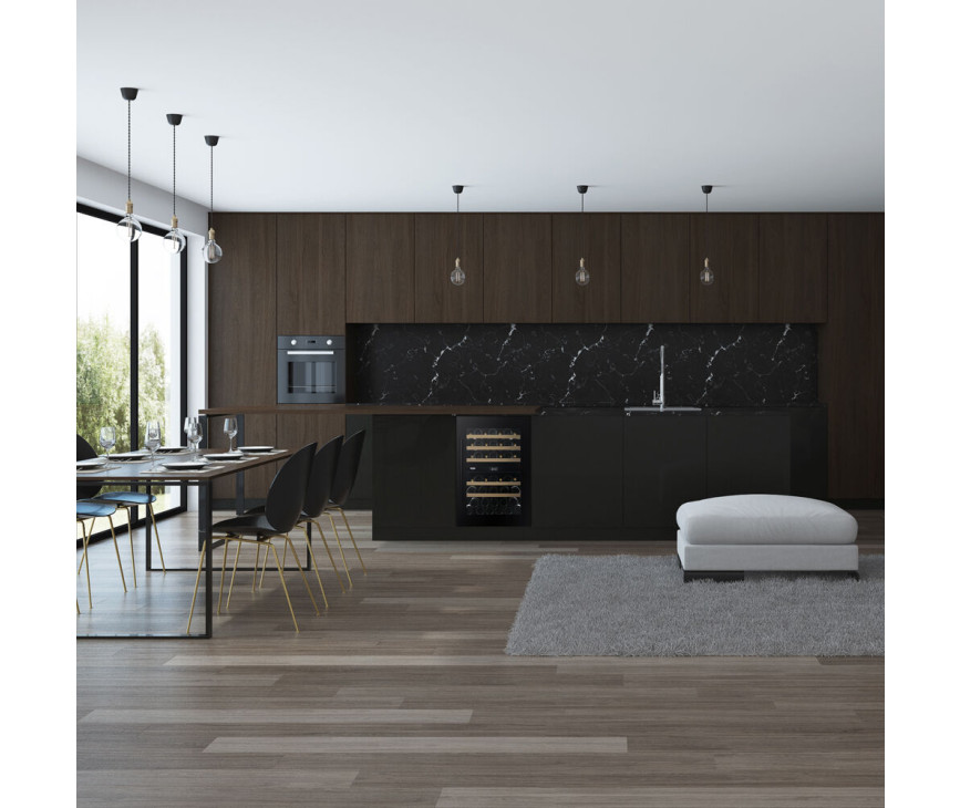 Dunavox DVP-44.120DB inbouw wijnkoelkast - zwart