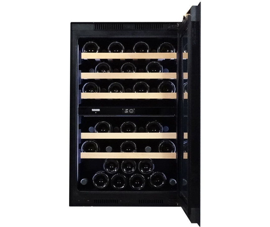 Dunavox DVP-44.120DB inbouw wijnkoelkast - zwart