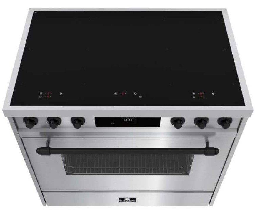 Elementi di Cucina EC9036-IX-B inductie fornuis - klassiek - rvs