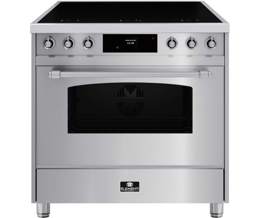 Elementi di Cucina EC9036-IX-S inductie fornuis - klassiek - rvs