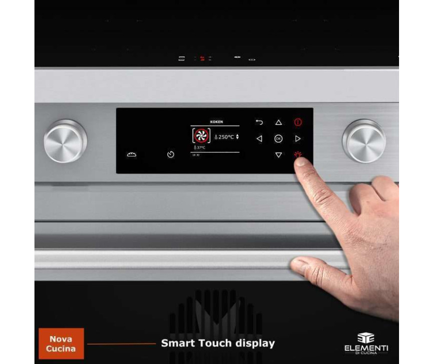 Elementi di Cucina EM9036-IX-S inductie fornuis - rvs
