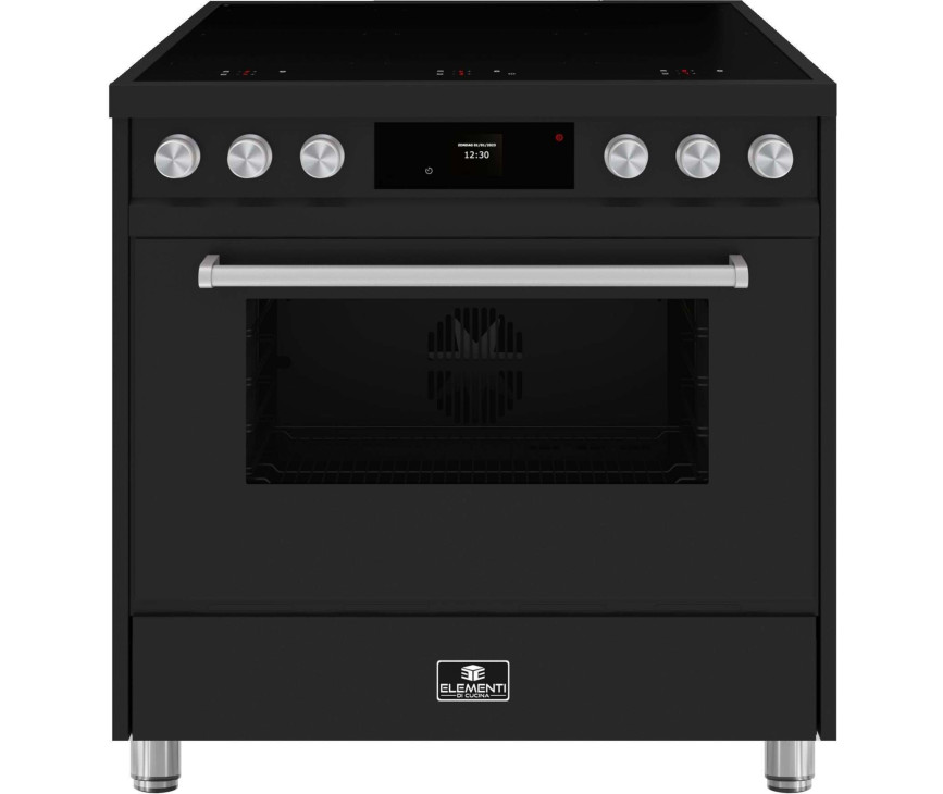 Elementi di Cucina EM9036-MZ-S inductie fornuis - modern - mat zwart