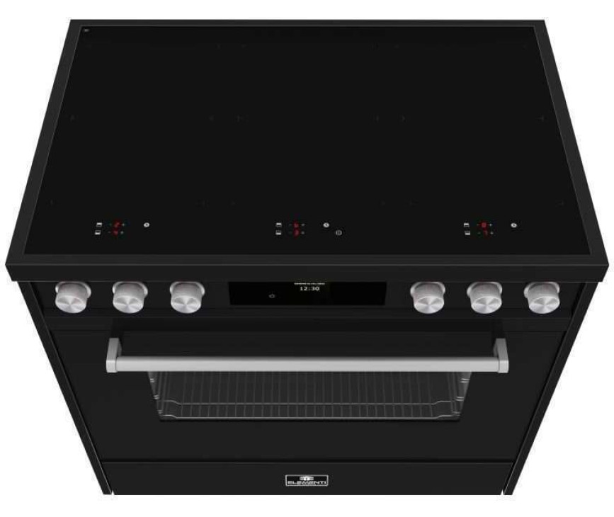 Elementi di Cucina EM9036-ZW-S inductie fornuis - modern- zwart