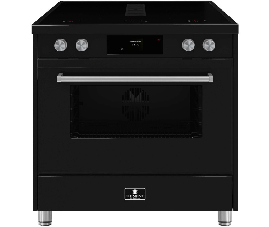 Elementi di Cucina IM9034-ZW-S inductie fornuis met afzuiging - zwart