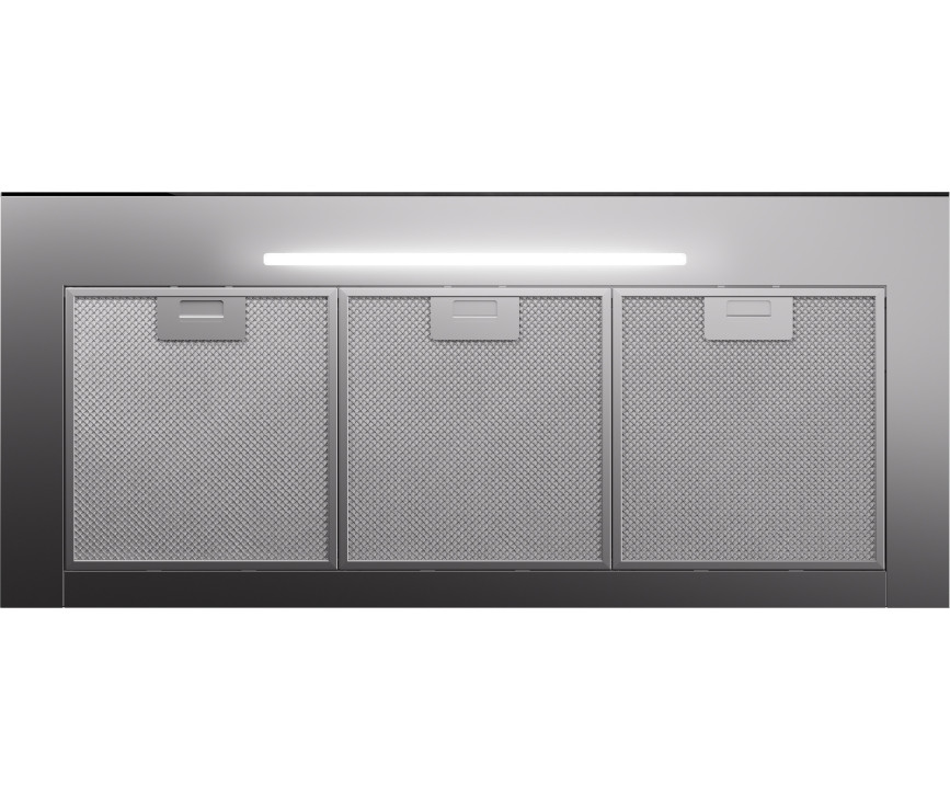 Etna AB791RVS wand afzuigkap - blokline - 90 cm. - rvs