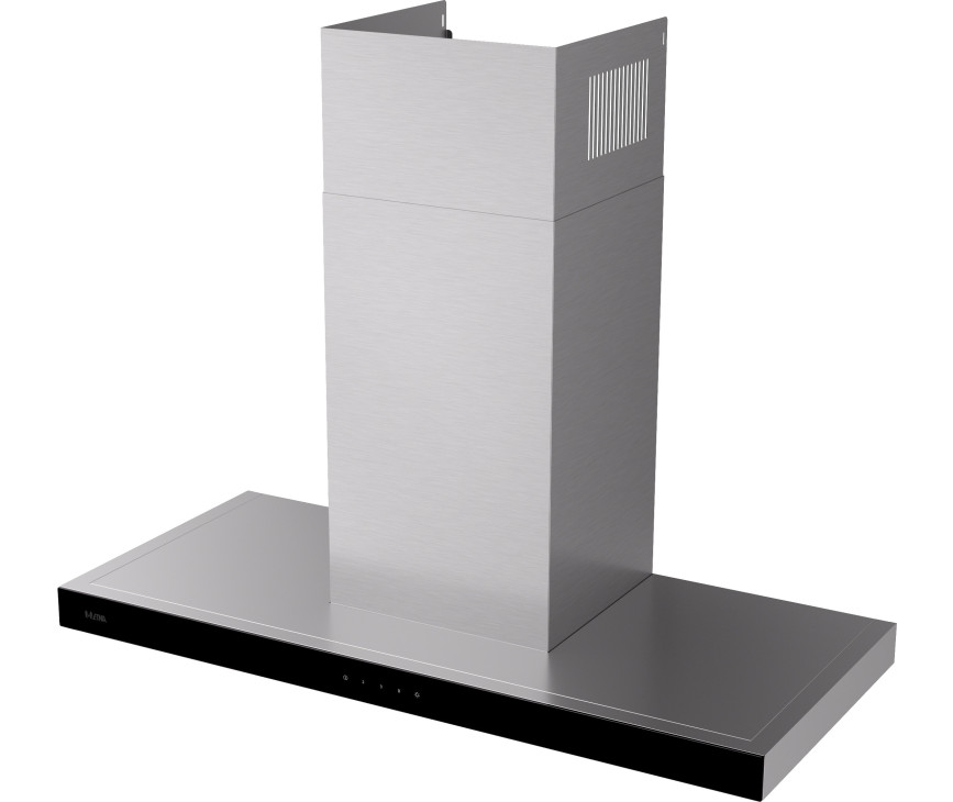 Etna AB791RVS wand afzuigkap - blokline - 90 cm. - rvs