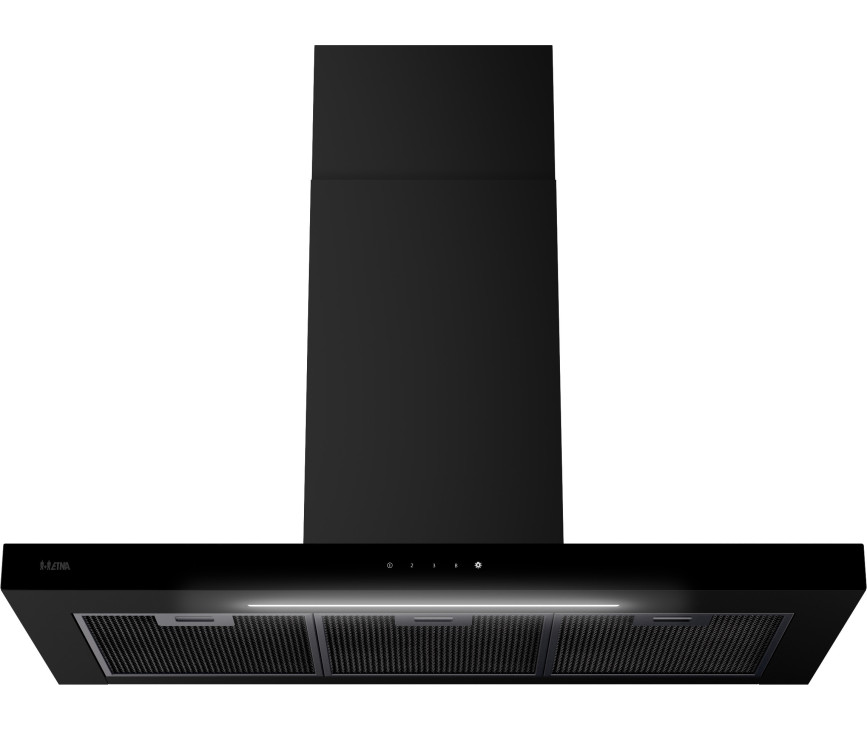Etna AB791ZT wand afzuigkap - 90 cm. - zwart