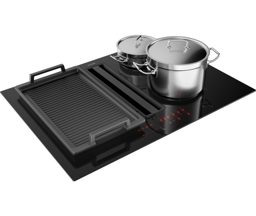Etna AKI671ZT inbouw inductie kookplaat met afzuiging - 70 cm. breed