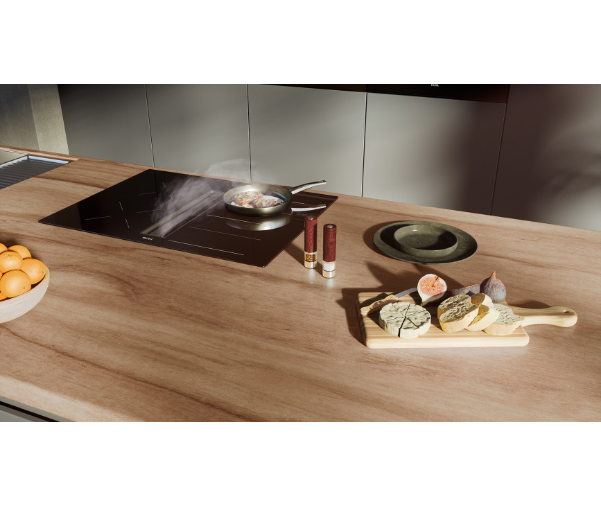 Etna AKI671ZT inbouw inductie kookplaat met afzuiging - 70 cm. breed
