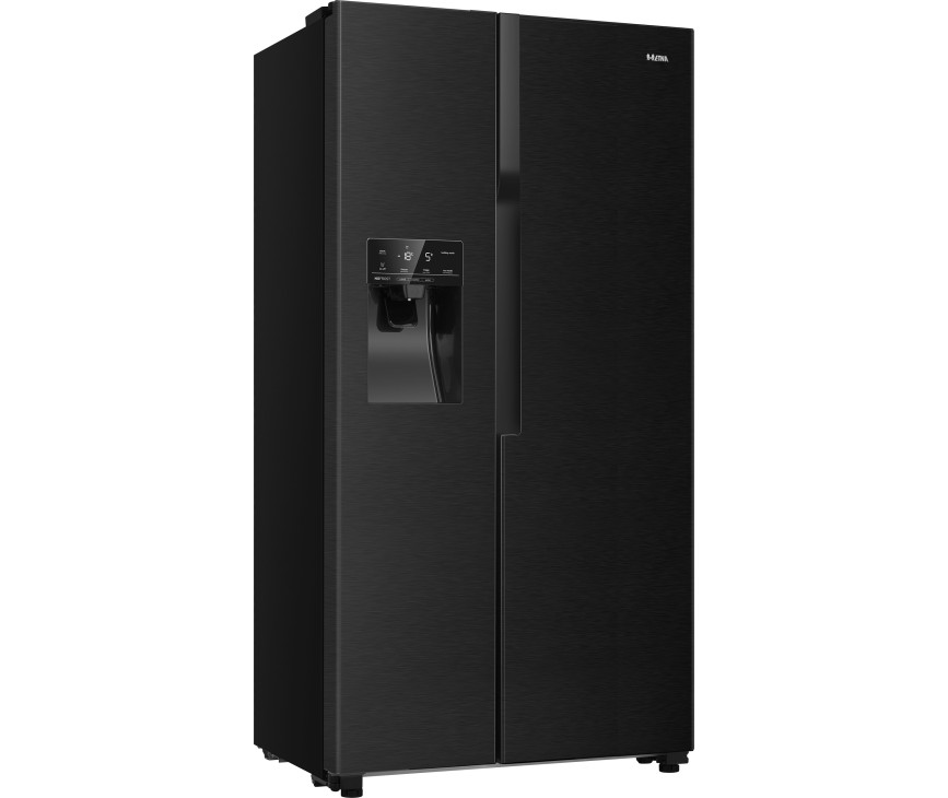 Etna AKV578IZWA blacksteel side-by-side koelkast - nofrost