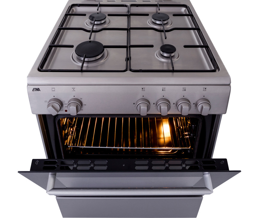 Etna FGV160RVS fornuis roestvrijstaal
