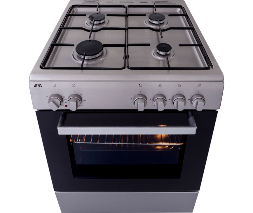 Etna FGV160RVS fornuis roestvrijstaal