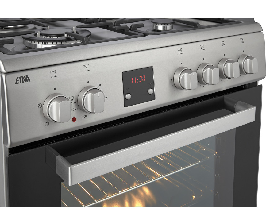 Etna FGV460RVS fornuis roestvrijstaal