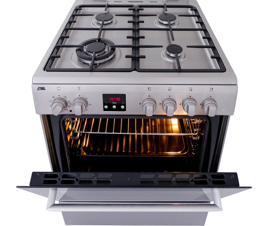 Etna FGV760RVS fornuis roestvrijstaal
