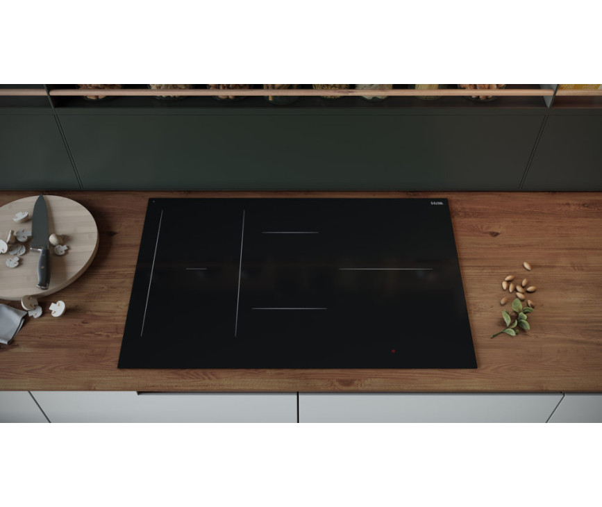 Etna KIF880ZT inbouw inductie kookplaat - zwart - 80 cm. breed