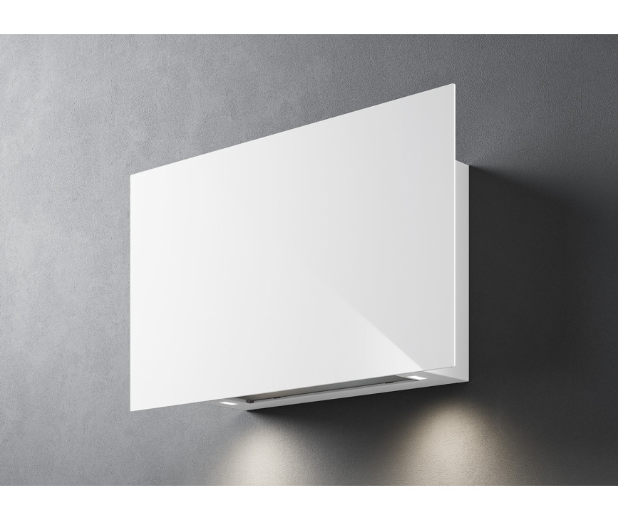 Falmec COVER85W wand afzuigkap - wit glas - 85 cm breed