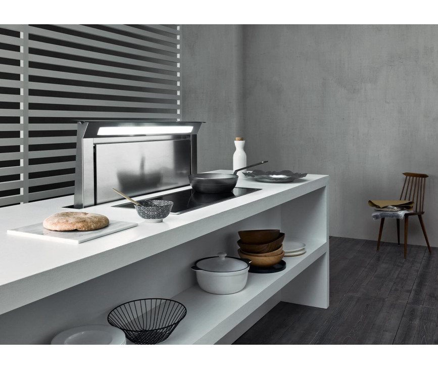Falmec DOWN90D3W downdraft afzuigkap - wit glas - 90 cm - motorloos