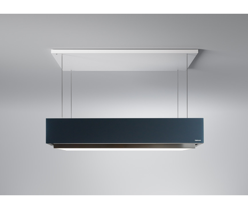 Falmec LEVAN120BL eiland afzuigkap - zwart glas - 120 cm breed