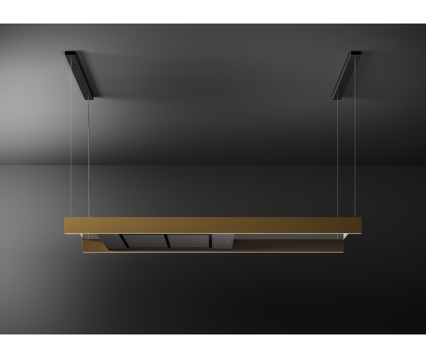 Falmec LIGHT120BR eiland afzuigkap - 120 cm breed - brons