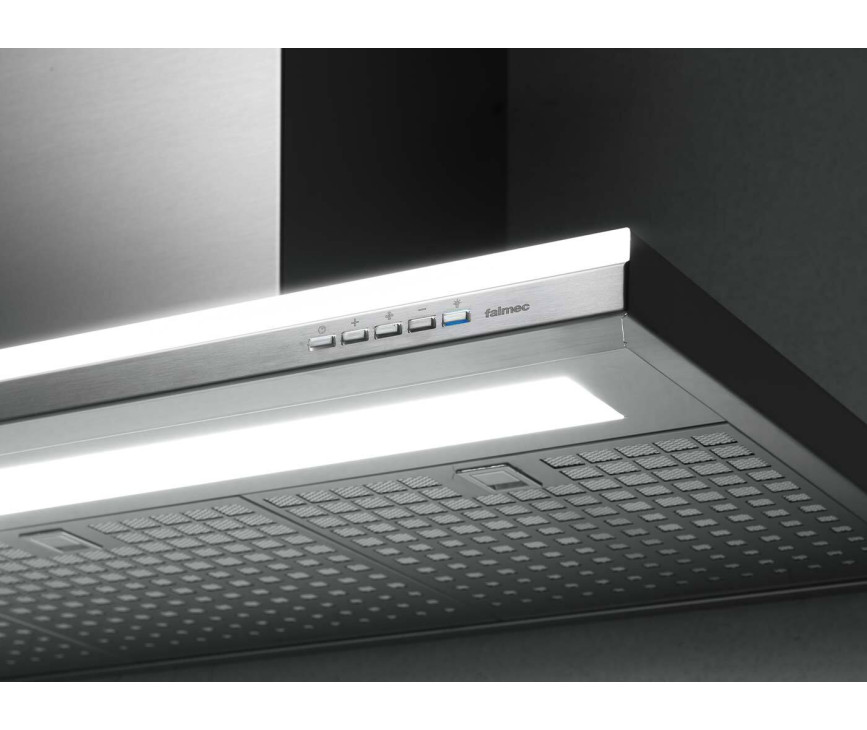 Falmec LUMEN120E3 eiland afzuigkap - roestvrijstaal - 120 cm breed