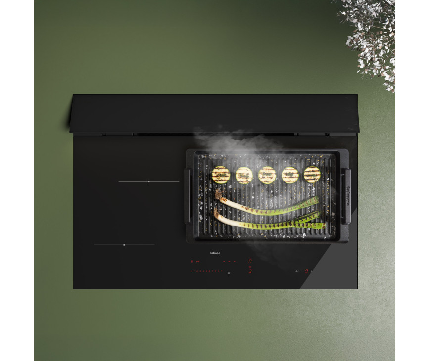 Falmec BRERA75 inbouw inductie kookplaat met afzuiging - 75 cm breed