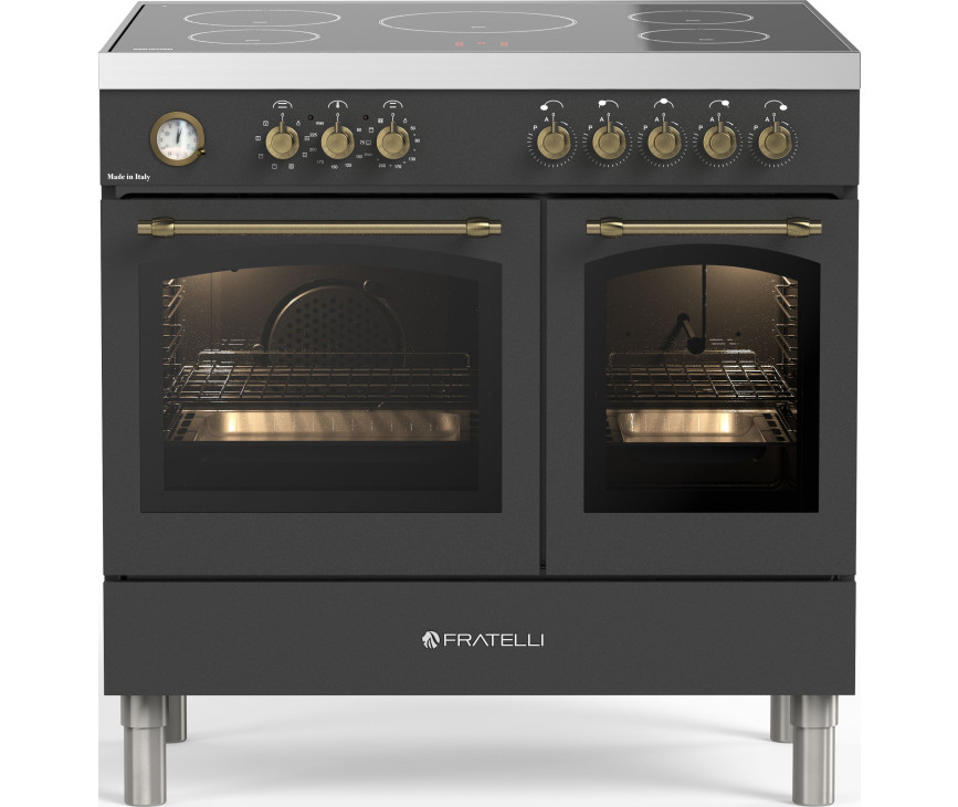Fratelli VE2920I5FEMANB inductie fornuis - 2 ovens - klassiek - antraciet
