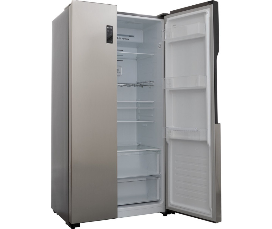 Frilec BONNSBS-525-010CINOX side-by-side koelkast - rvs-look