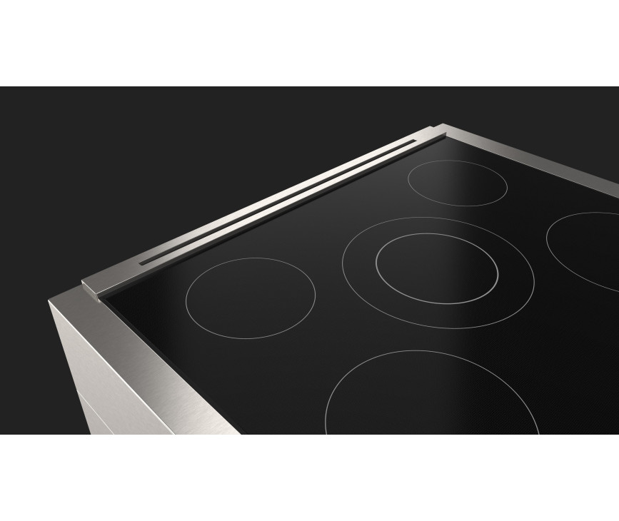 Fulgor Milano FSRC 3605 P MI ED 2F MBK inductie fornuis - zwart - 91,6 cm. breed