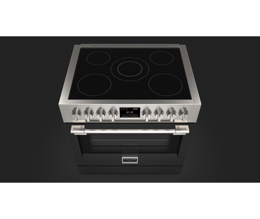 Fulgor Milano FSRC 3605 P MI ED 2F MBK inductie fornuis - zwart - 91,6 cm. breed