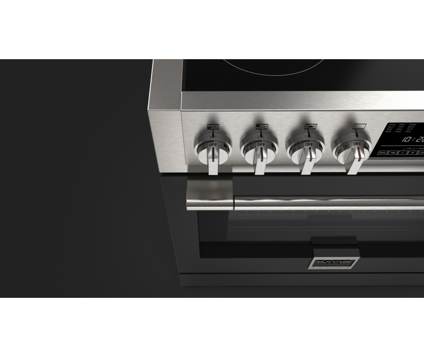 Fulgor Milano FSRC 3605 P MI ED 2F MBK inductie fornuis - zwart - 91,6 cm. breed