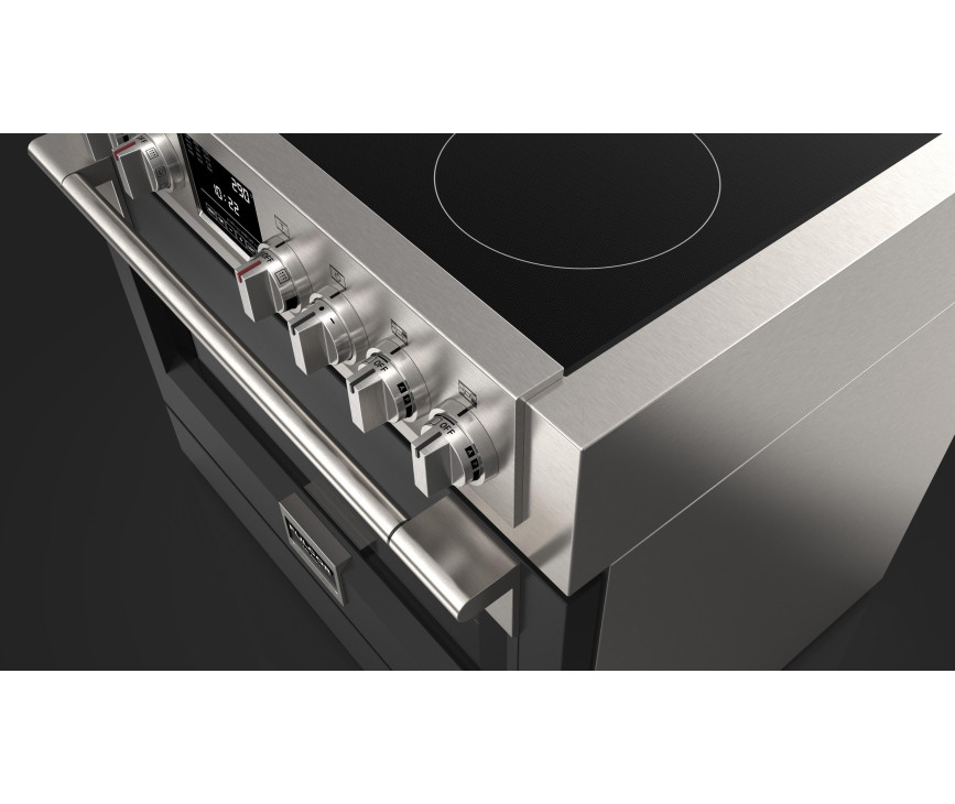 Fulgor Milano FSRC 3605 P MI ED 2F MBK inductie fornuis - zwart - 91,6 cm. breed