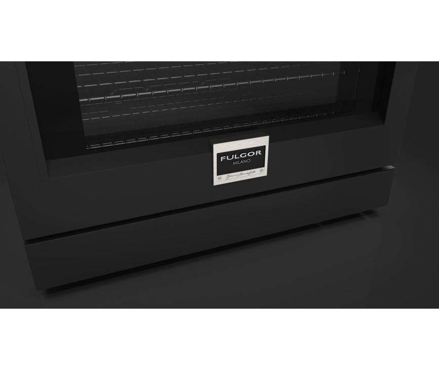 Fulgor Milano FSRC 3605 P MI ED 2F MBK inductie fornuis - zwart - 91,6 cm. breed