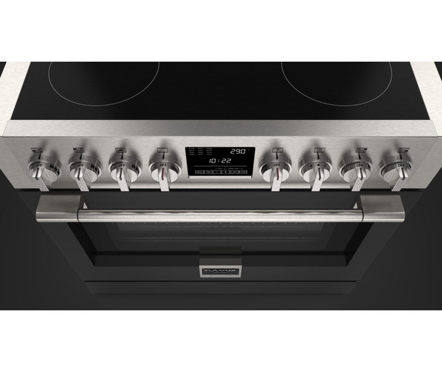 Fulgor Milano FSRC 3605 P MI ED 2F MBK inductie fornuis - zwart - 91,6 cm. breed