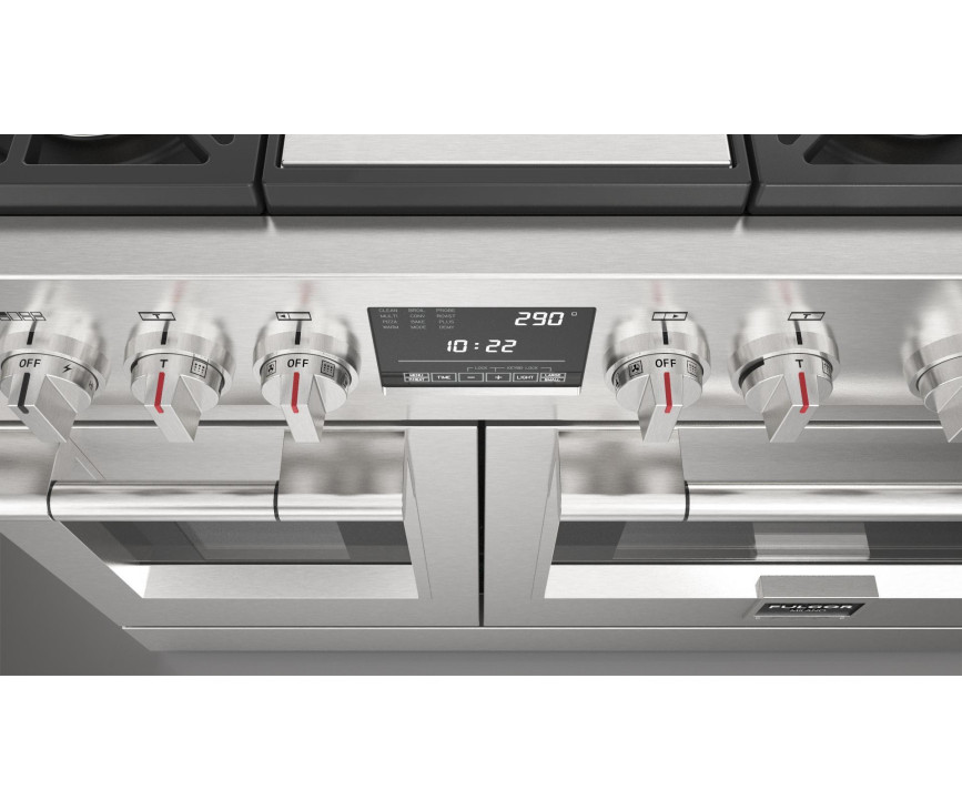 Fulgor Milano FSRC 4807 2P MK 2F X gas fornuis - 121,6 cm. breed - rvs