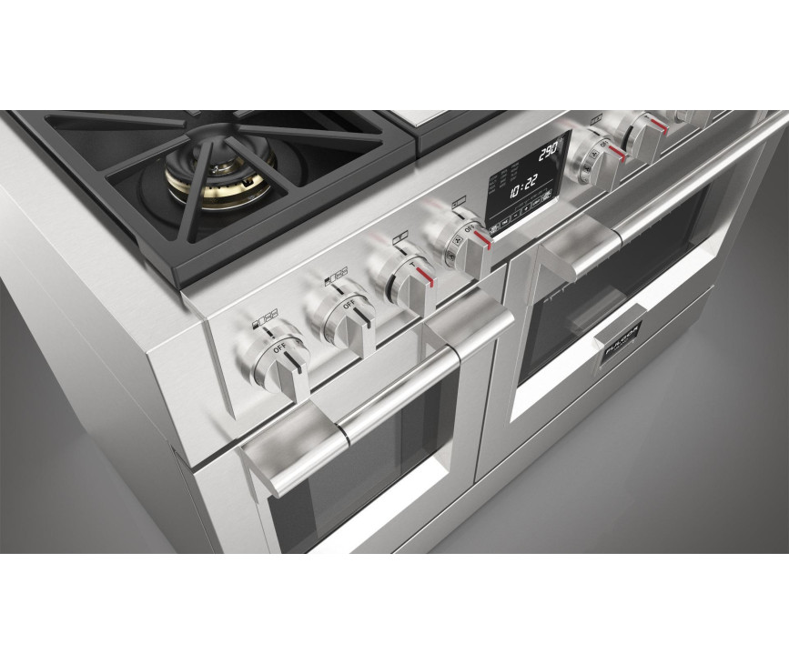 Fulgor Milano FSRC 4807 2P MK 2F X gas fornuis - 121,6 cm. breed - rvs