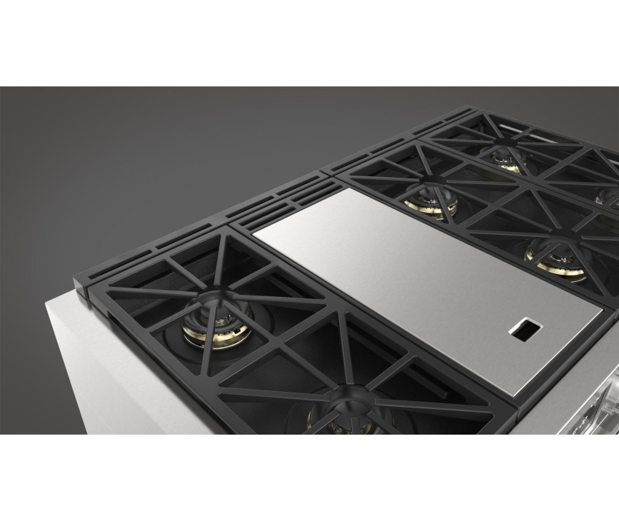 Fulgor Milano FSRC 4807 2P MK 2F X gas fornuis - 121,6 cm. breed - rvs