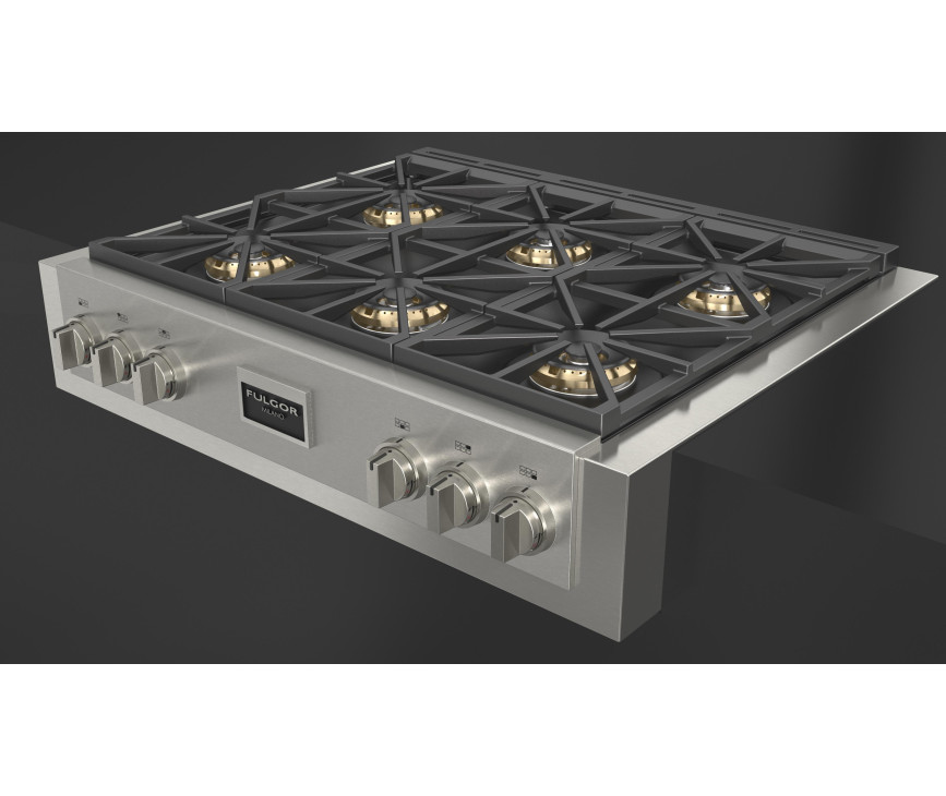 Fulgor Milano FSRT 3606 G X tussenbouw gas kookplaat