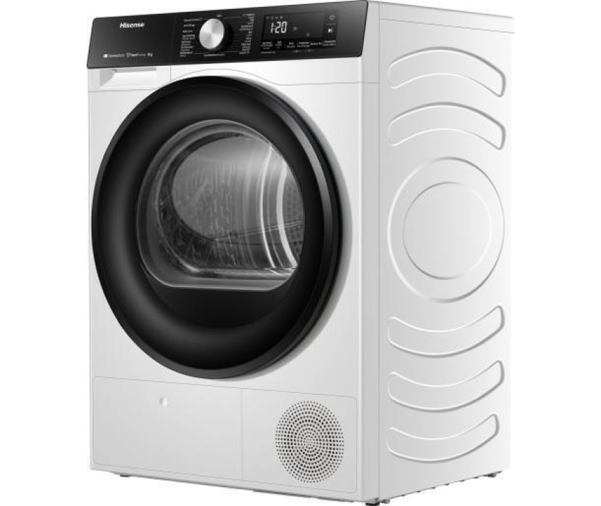 Hisense DH3S802BW3 warmtepomp droger met verwisselbare draairichting deur