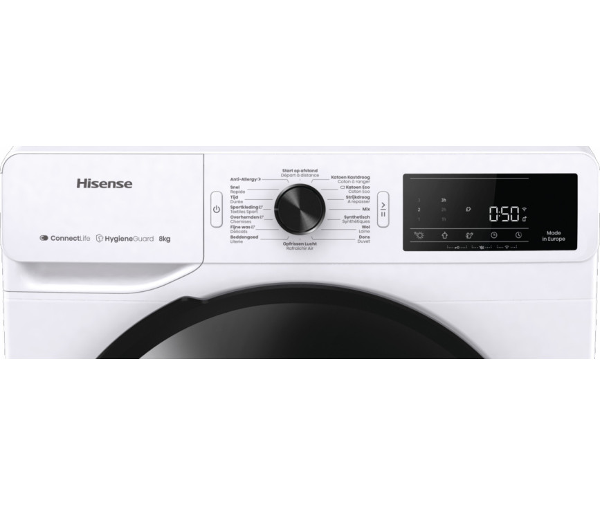 Hisense DH3V800UW/BLX warmtepomp droger - wit