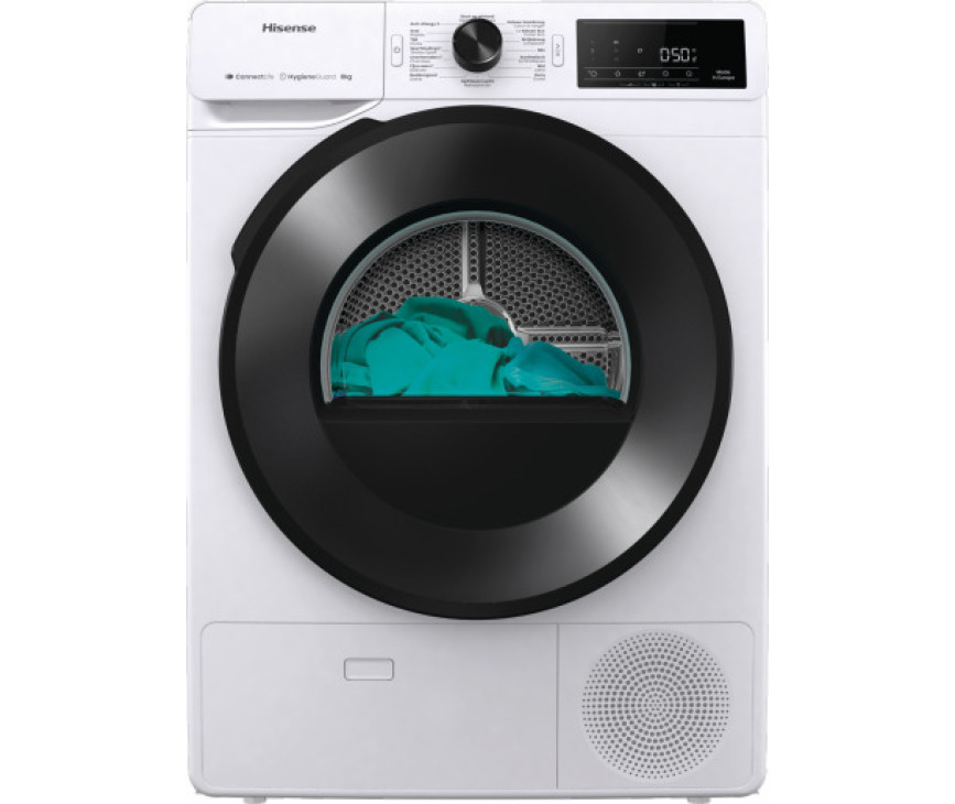 Hisense DH3V800UW/BLX warmtepomp droger - wit