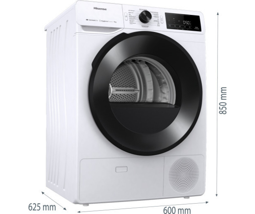 Hisense DH3V903UW/BLX warmtepomp droger