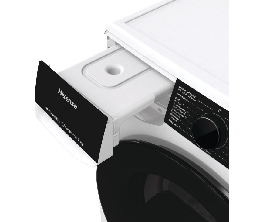Hisense DH5V13UW warmtepomp droger met 10 kg. trommel en A++