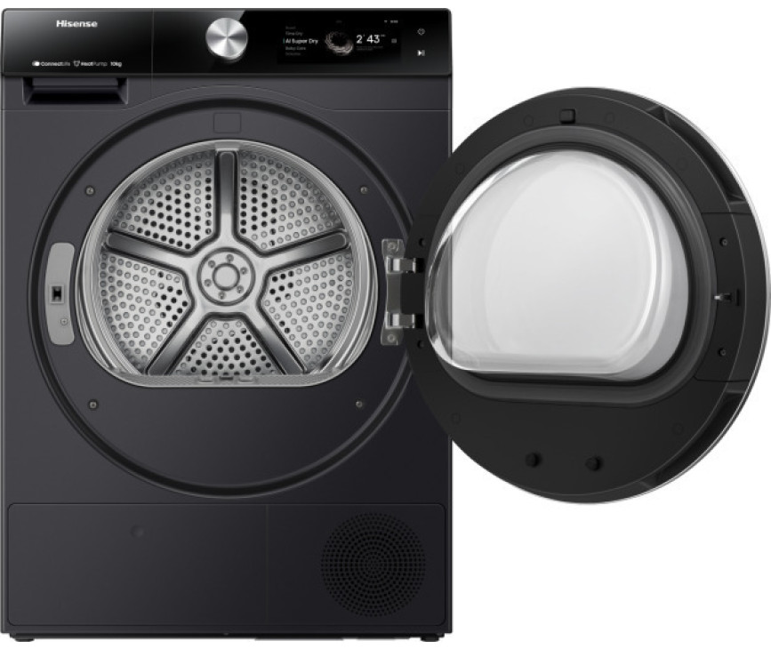 Hisense DH7S107BB warmtepomp droger - zwart